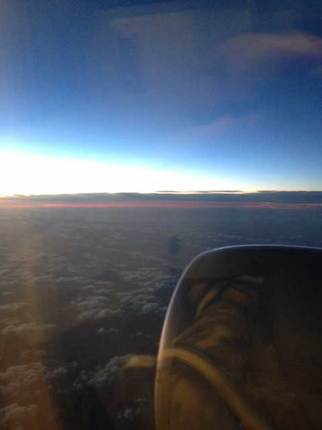 飛行機からの風景